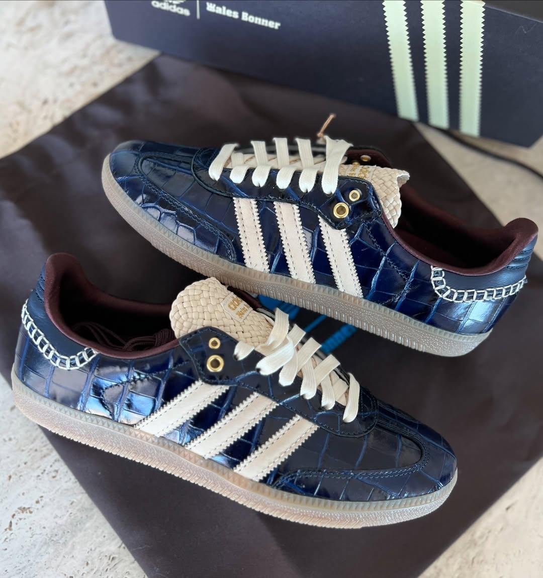 ADIDAS SAMBA OG x WALES BONNER ‘CROC - COLLEGIATE NAVY