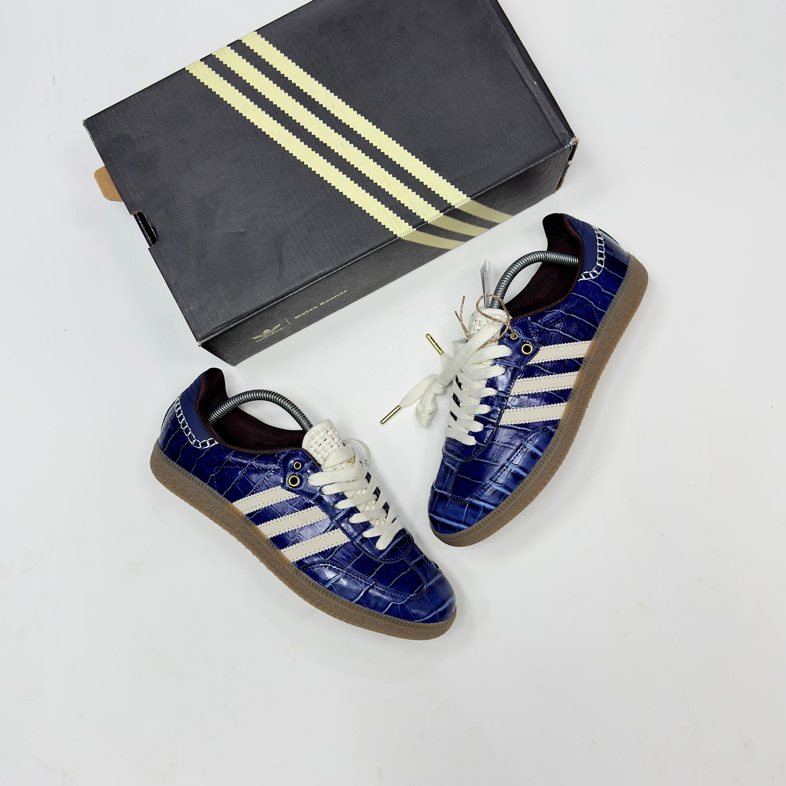 ADIDAS SAMBA OG x WALES BONNER ‘CROC - COLLEGIATE NAVY - Image 2