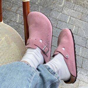 BIRKENSTOCK BOSTON CLOGS x STUSSY ‘DUSTY PINK’