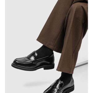 NAPPA LEATHER BLACK BOX PENNY LOAFERS