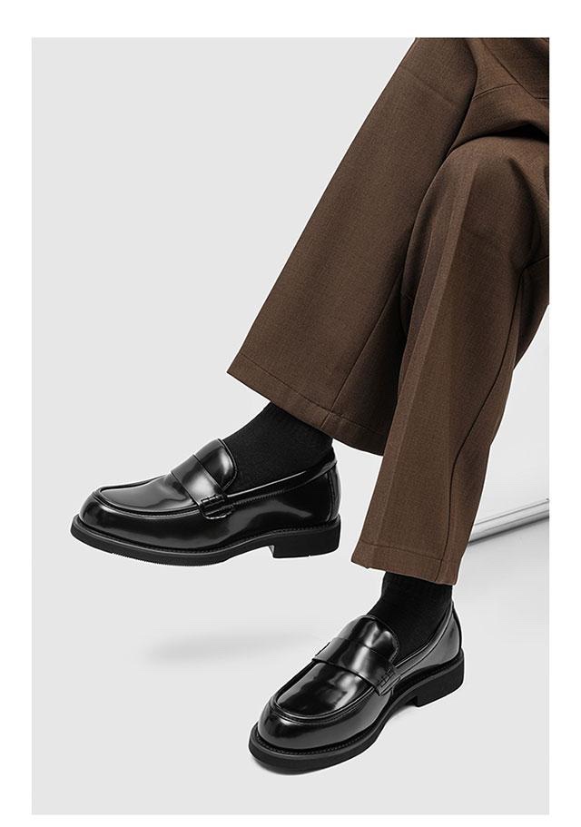 NAPPA LEATHER BLACK BOX PENNY LOAFERS