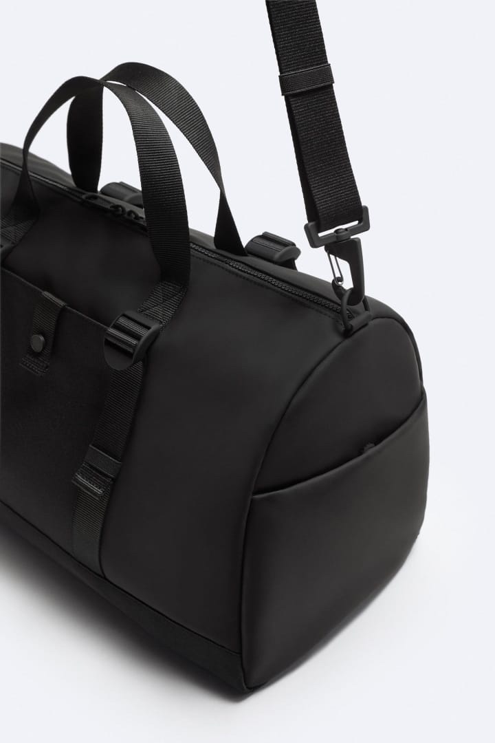 ZARA RUBBERIZED ADRIAN WEEKENDER BAG (2 Color-ways) - Image 6