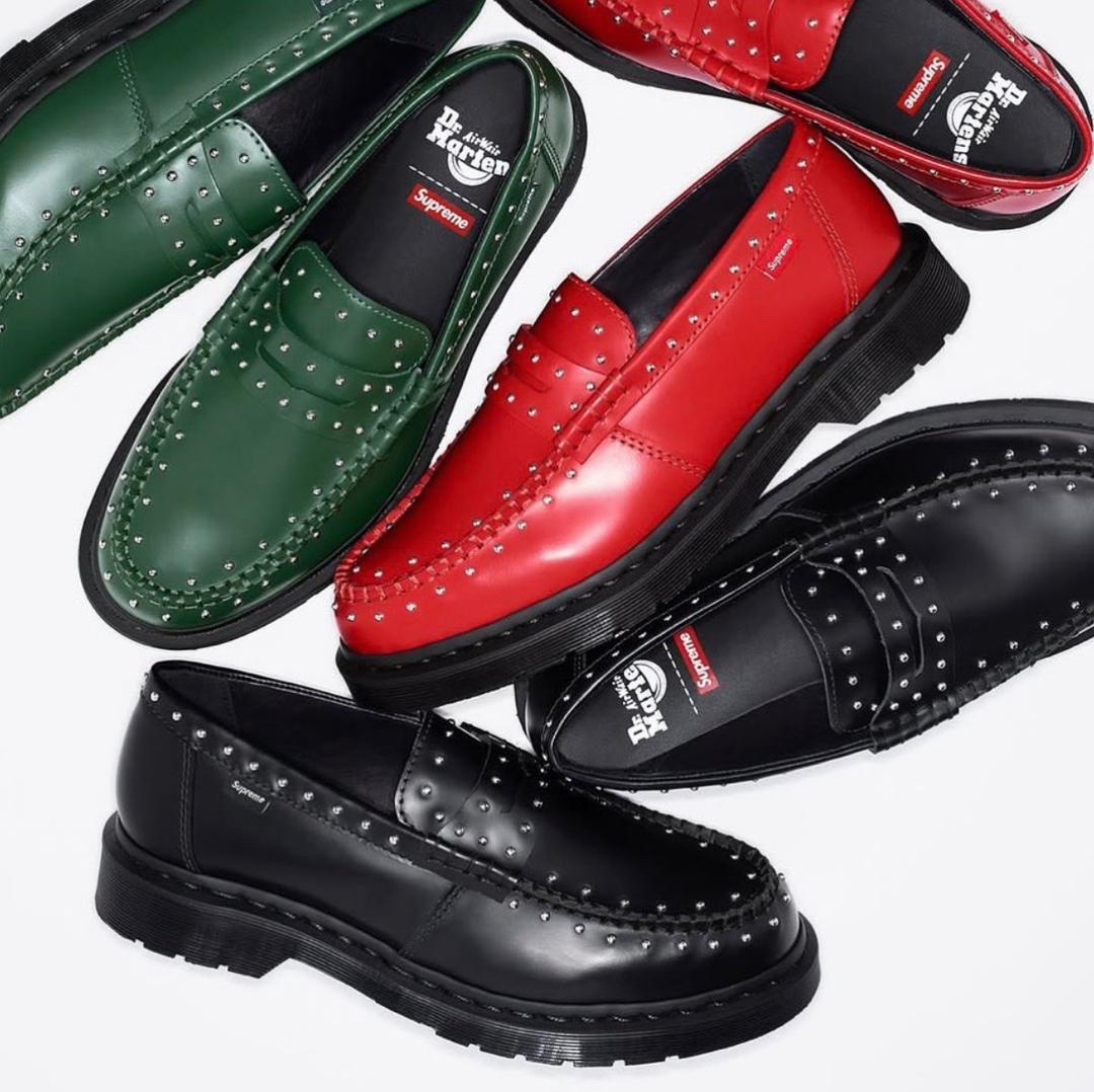 DR MARTENS x SUPREME STUDDED PENTON LOAFERS