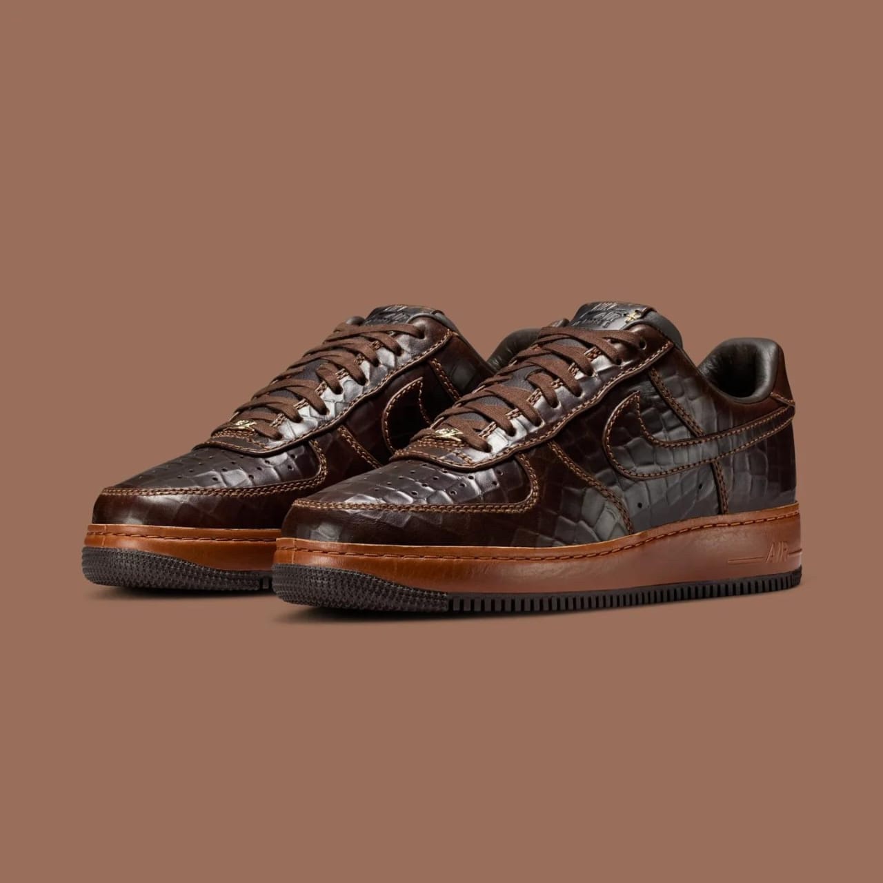 NIKE AIR FORCE 1 LOW TEXTURED CROC/FAUNA BROWN – Sneaker Planet