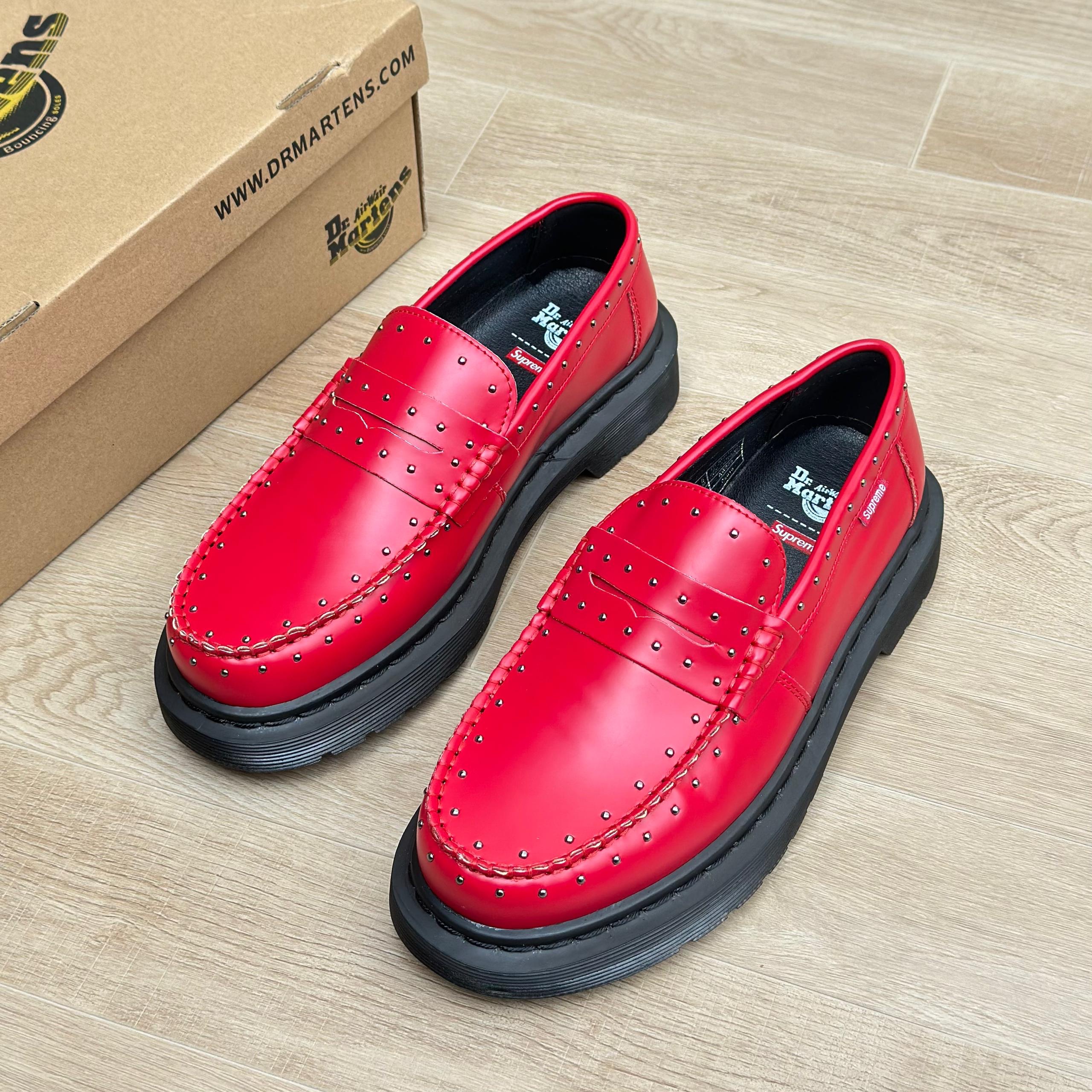 DR MARTENS x SUPREME STUDDED PENTON LOAFERS - Image 4