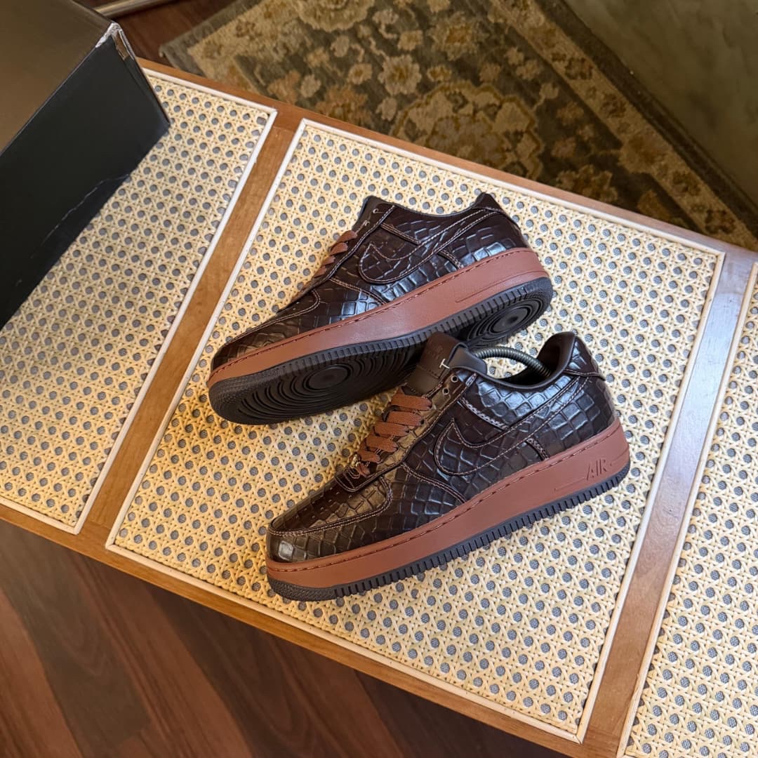 NIKE AIR FORCE 1 LOW TEXTURED CROC/FAUNA BROWN – Sneaker Planet