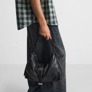 ZARA BUCKLE CROSSBODY BAG IN BLACK