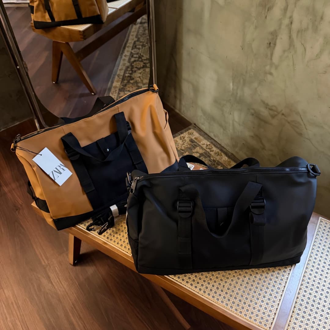 ZARA RUBBERIZED ADRIAN WEEKENDER BAG (2 Color-ways) - Image 7